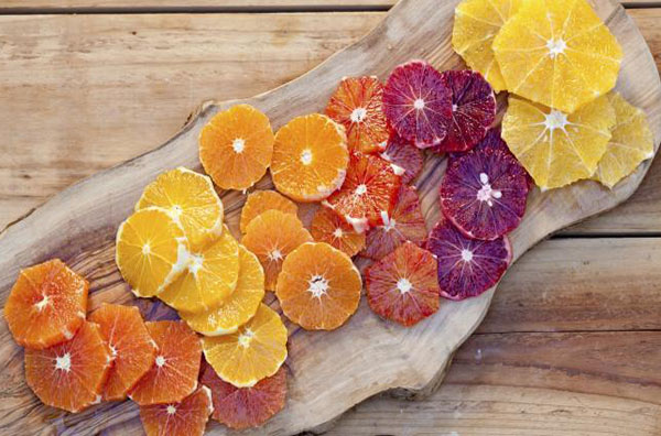 Шматочки сицилійських апельсинів