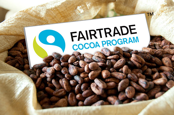 Зерна какао вироблені за принципами "Fair Trade"