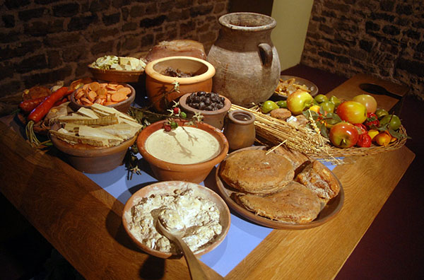 Інсталяція основних продуктів Давнього Риму у музеї