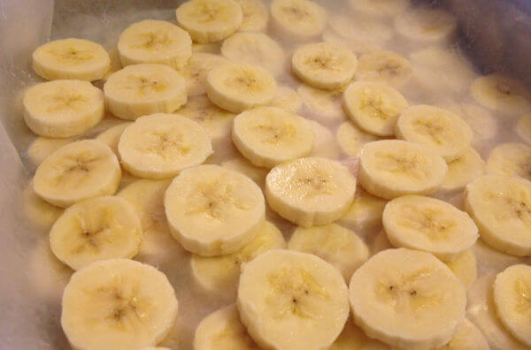 Шматочки бананів