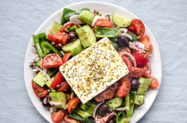 Грецький салат з оливками