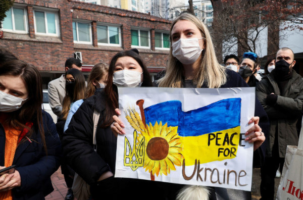 Українці на мітингу
