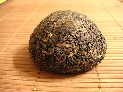 Чай пуер у формі гнізда